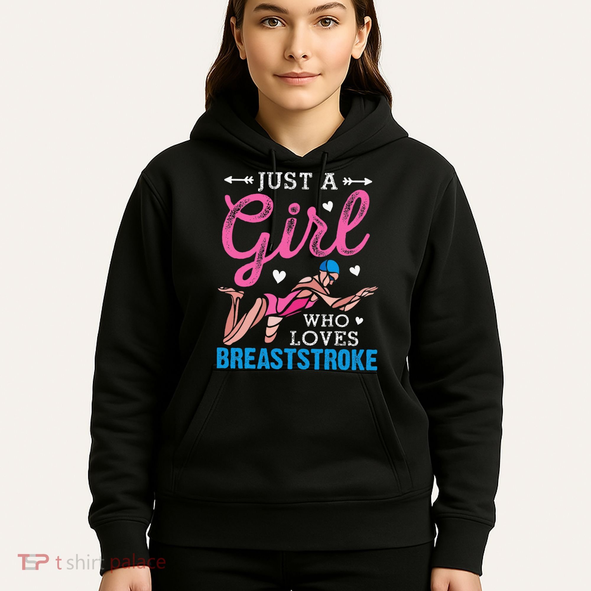 Loves Breaststroke Breaststroke Swimmer Hoodie