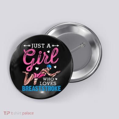 Loves Breaststroke Breaststroke Swimmer Button