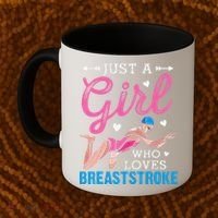 Loves Breaststroke Breaststroke Swimmer Coffee Mug thumb 2