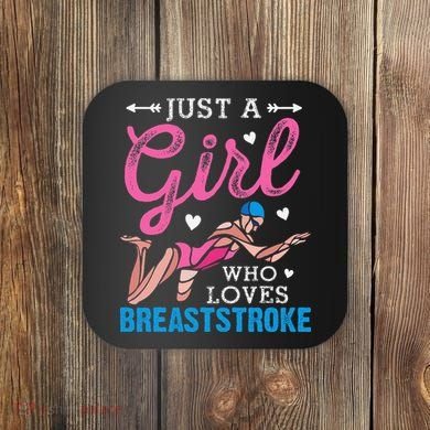 Loves Breaststroke Breaststroke Swimmer Coaster