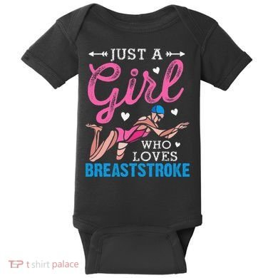Loves Breaststroke Breaststroke Swimmer Baby Bodysuit