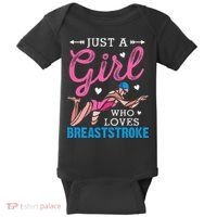 Loves Breaststroke Breaststroke Swimmer Baby Bodysuit thumb 0