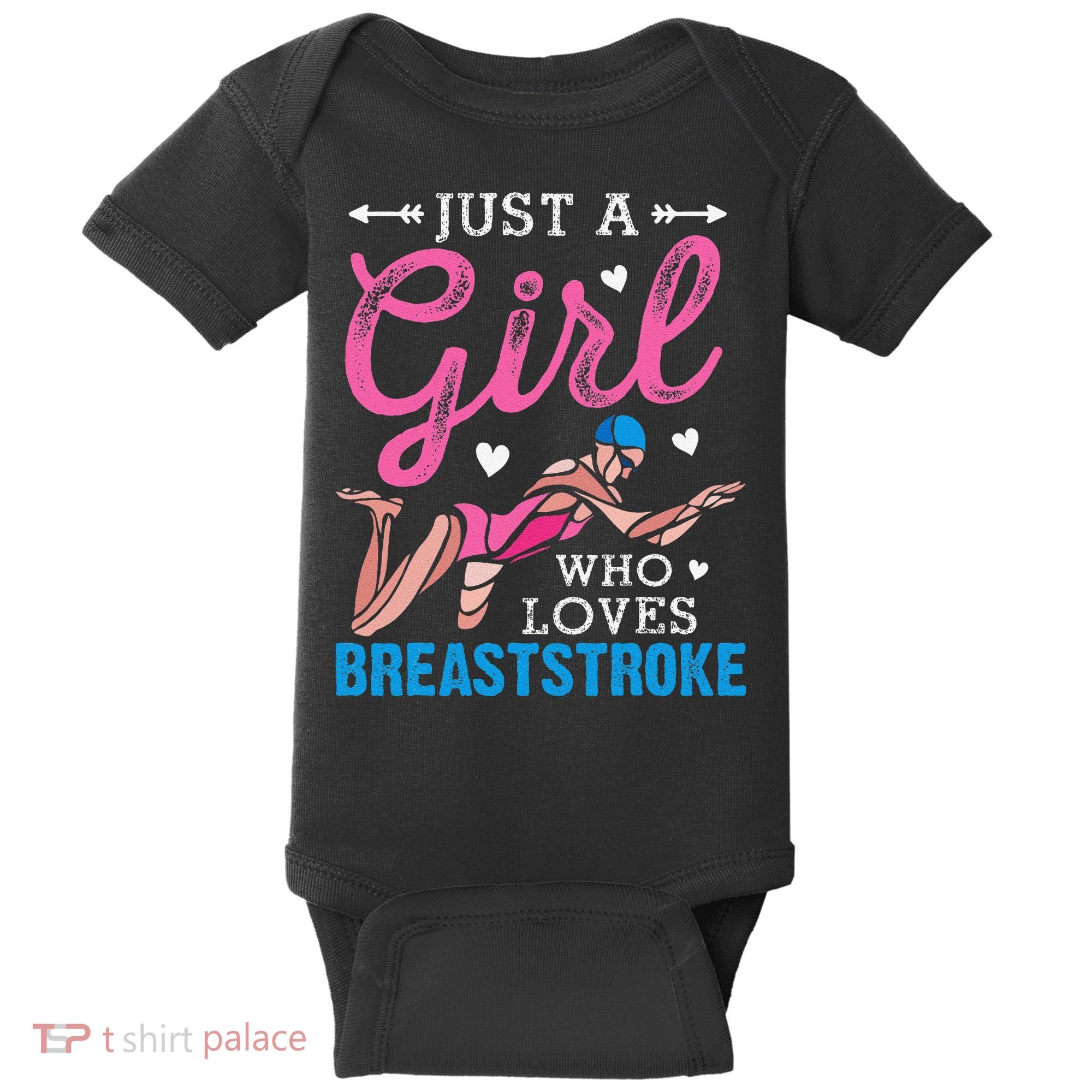 Loves Breaststroke Breaststroke Swimmer Baby Bodysuit