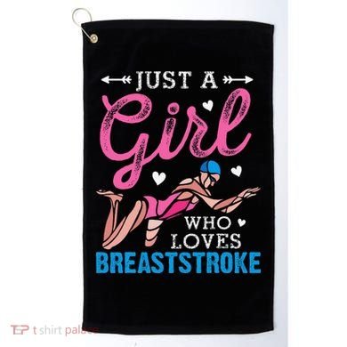 Loves Breaststroke Breaststroke Swimmer Golf Towel