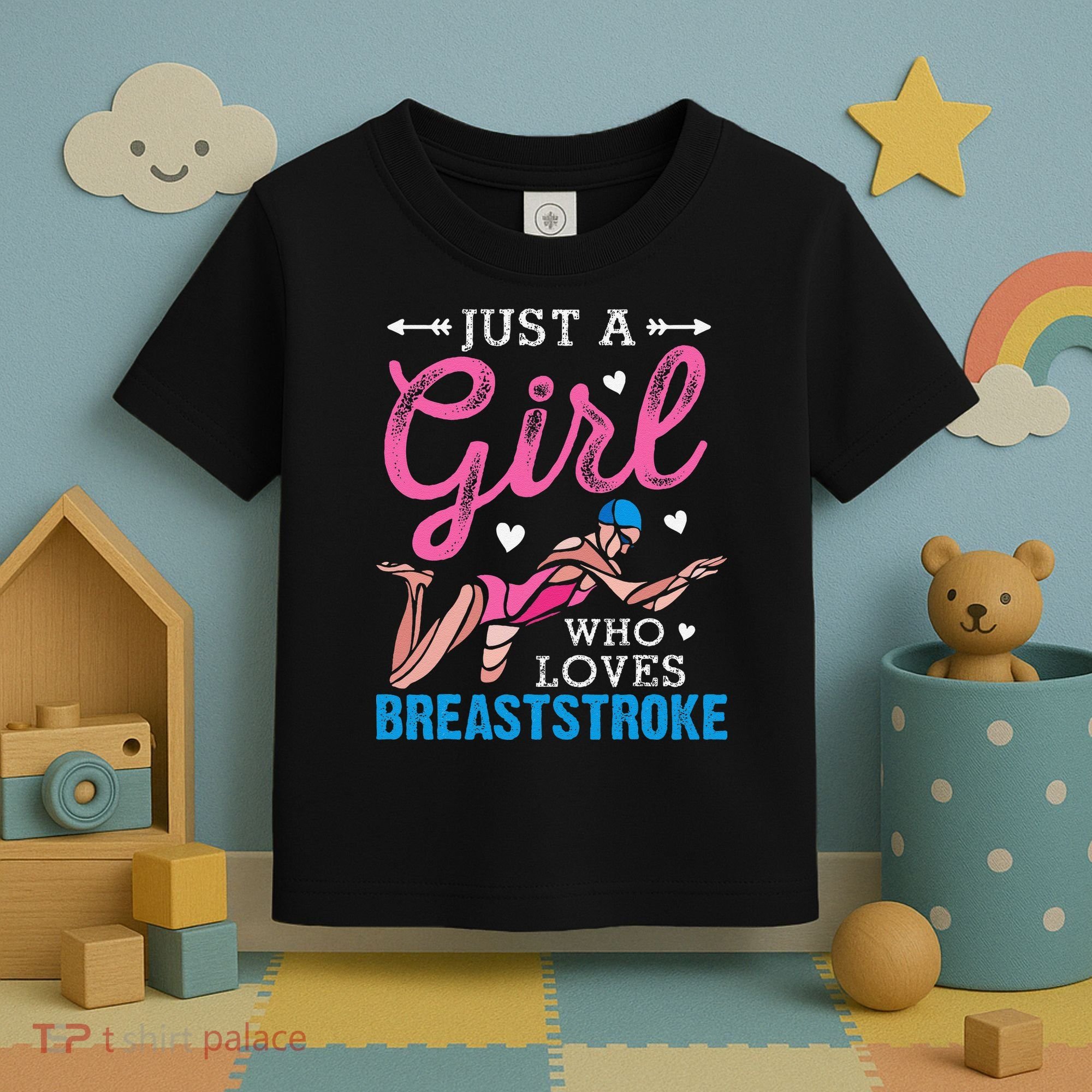Loves Breaststroke Breaststroke Swimmer Toddler T-Shirt