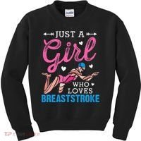 Loves Breaststroke Breaststroke Swimmer Kids Sweatshirt thumb 0