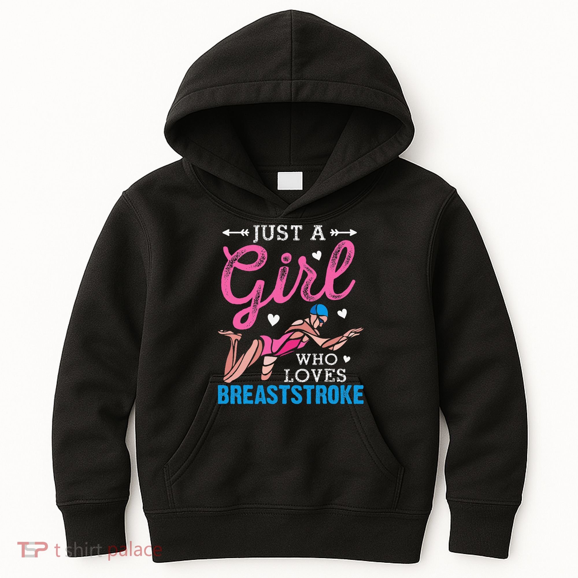 Loves Breaststroke Breaststroke Swimmer Kids Hoodie