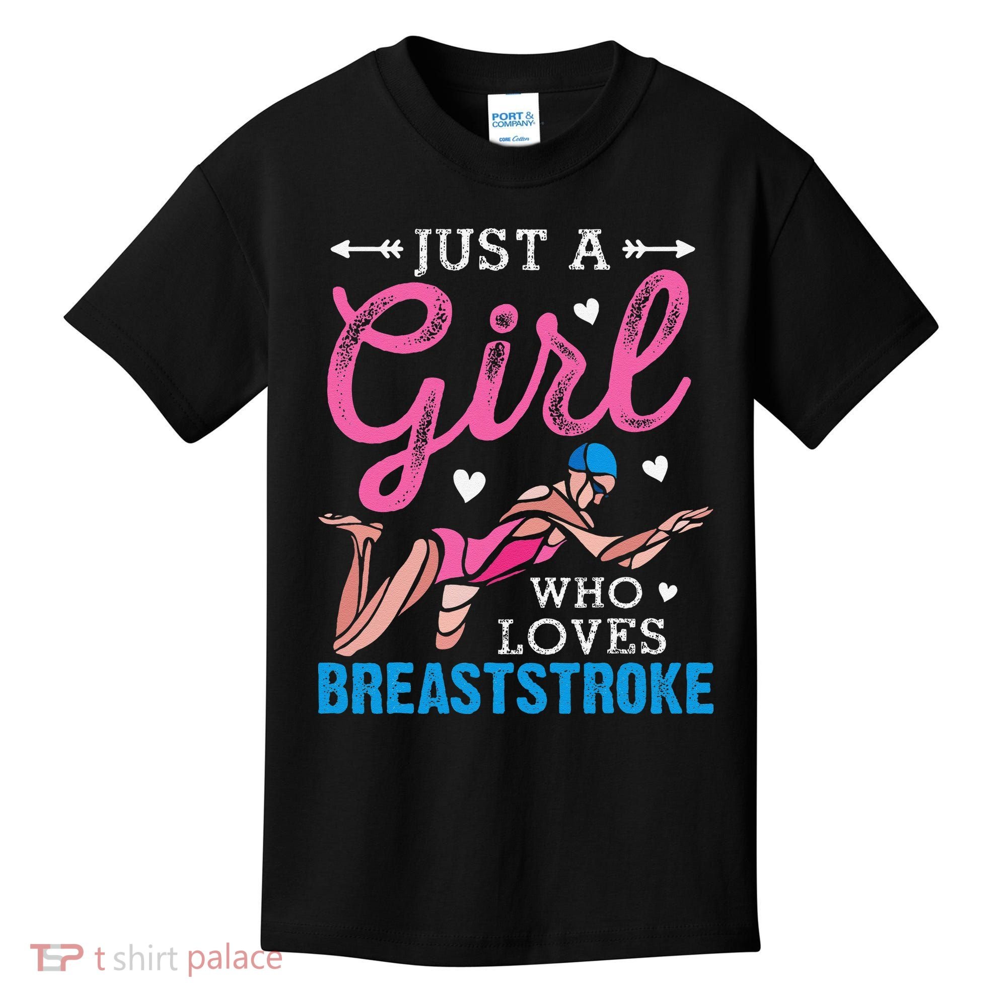 Loves Breaststroke Breaststroke Swimmer Kids T-Shirt