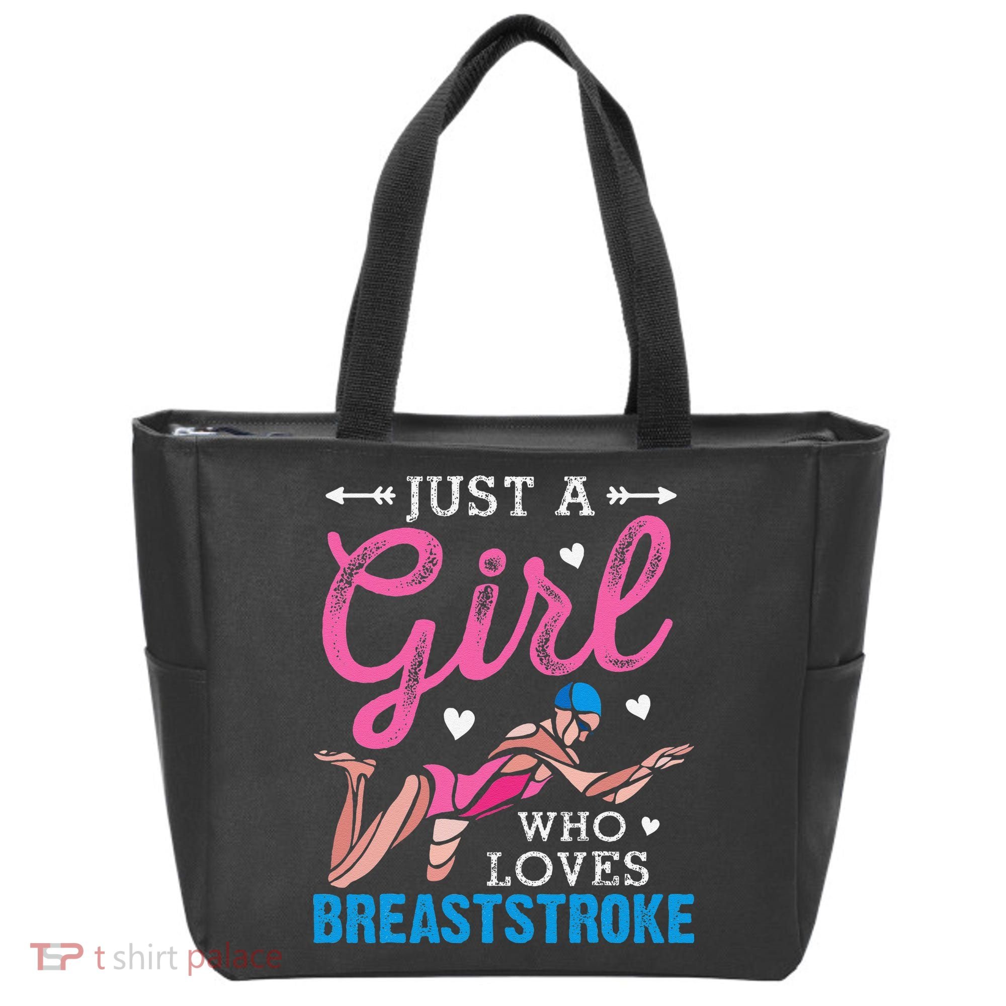 Loves Breaststroke Breaststroke Swimmer Tote Bag