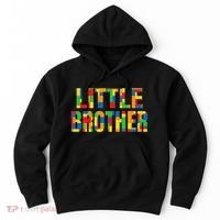 Little Brother Brick Master Builder Building Blocks Family Hoodie thumb 0
