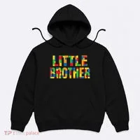 Little Brother Brick Master Builder Building Blocks Family Hoodie thumb 0