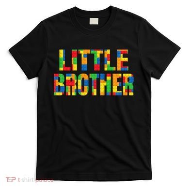 Little Brother Brick Master Builder Building Blocks Family T-Shirt