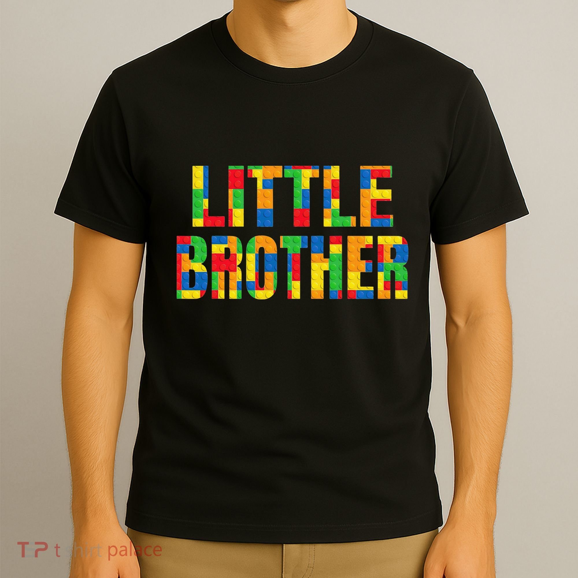 Little Brother Brick Master Builder Building Blocks Family T-Shirt