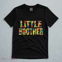 Little Brother Brick Master Builder Building Blocks Family T-Shirt thumb 5