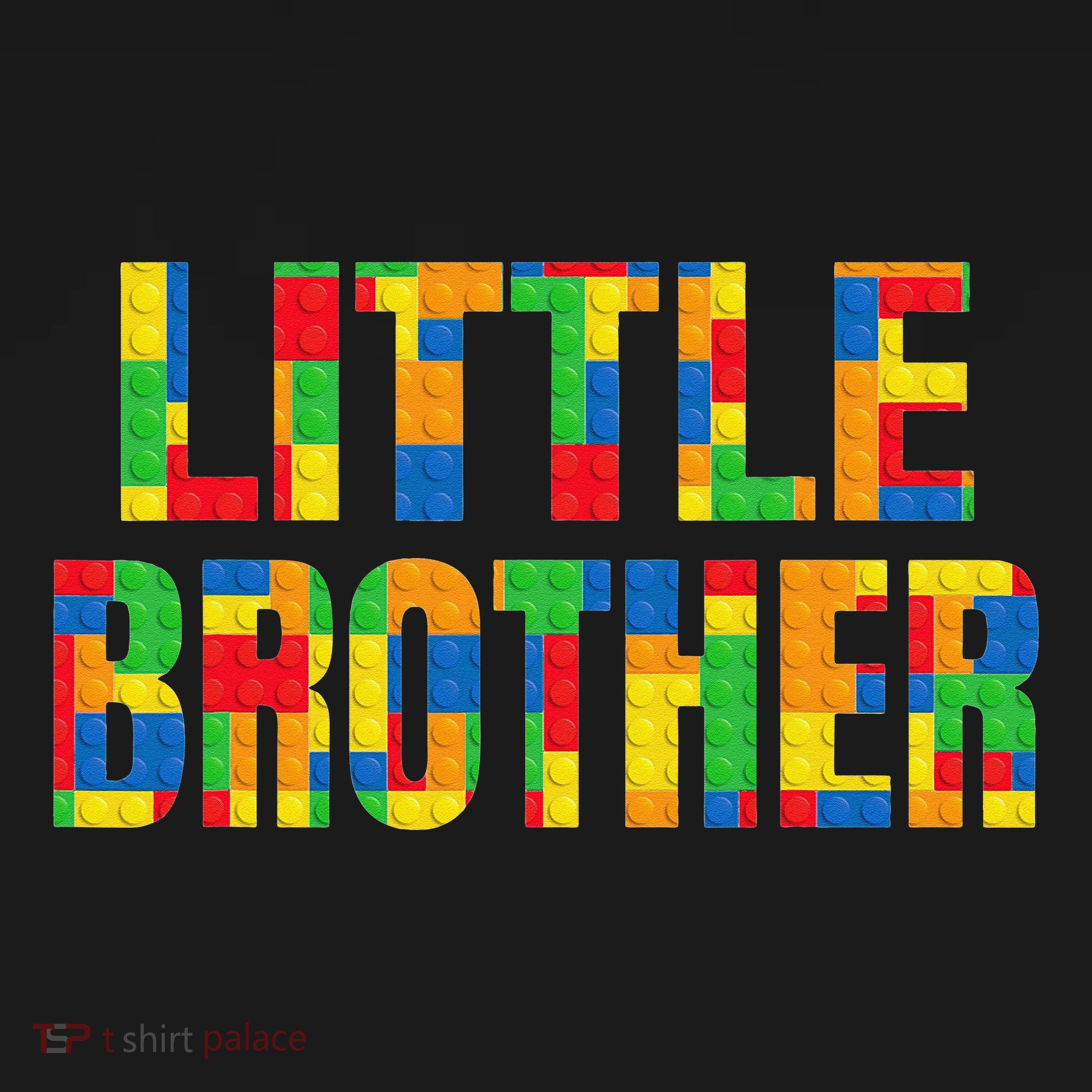 Little Brother Brick Master Builder Building Blocks Family T-Shirt