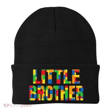 Little Brother Brick Master Builder Building Blocks Family Beanie