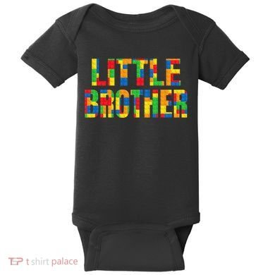 Little Brother Brick Master Builder Building Blocks Family Baby Bodysuit