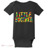 Little Brother Brick Master Builder Building Blocks Family Baby Bodysuit thumb 0