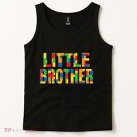 Little Brother Brick Master Builder Building Blocks Family Tank Top thumb 2