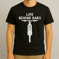 Life Behind Bars Bicycle Funny Bmx Bike Cycling Biker Gift T-Shirt thumb 3