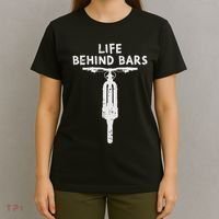 Life Behind Bars Bicycle Funny Bmx Bike Cycling Biker Gift T-Shirt thumb 4