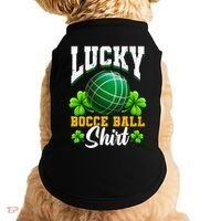 Lucky Bocce Ball Great Gift Italian Game Bocce Gift Doggie Tank thumb 0