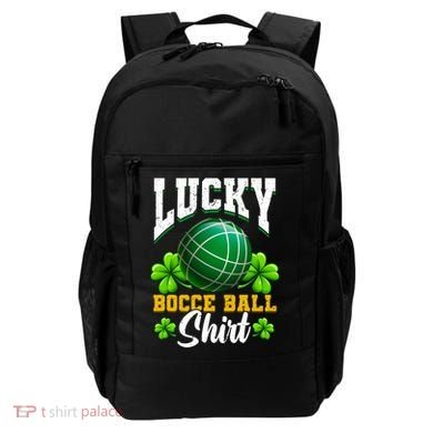 Lucky Bocce Ball Great Gift Italian Game Bocce Gift Backpack