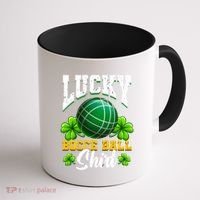 Lucky Bocce Ball Great Gift Italian Game Bocce Gift Coffee Mug thumb 1