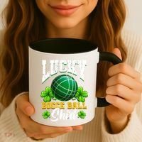 Lucky Bocce Ball Great Gift Italian Game Bocce Gift Coffee Mug thumb 3