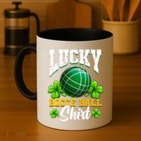 Lucky Bocce Ball Great Gift Italian Game Bocce Gift Coffee Mug thumb 4