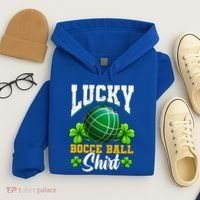 Lucky Bocce Ball Great Gift Italian Game Bocce Gift Hoodie thumb 4
