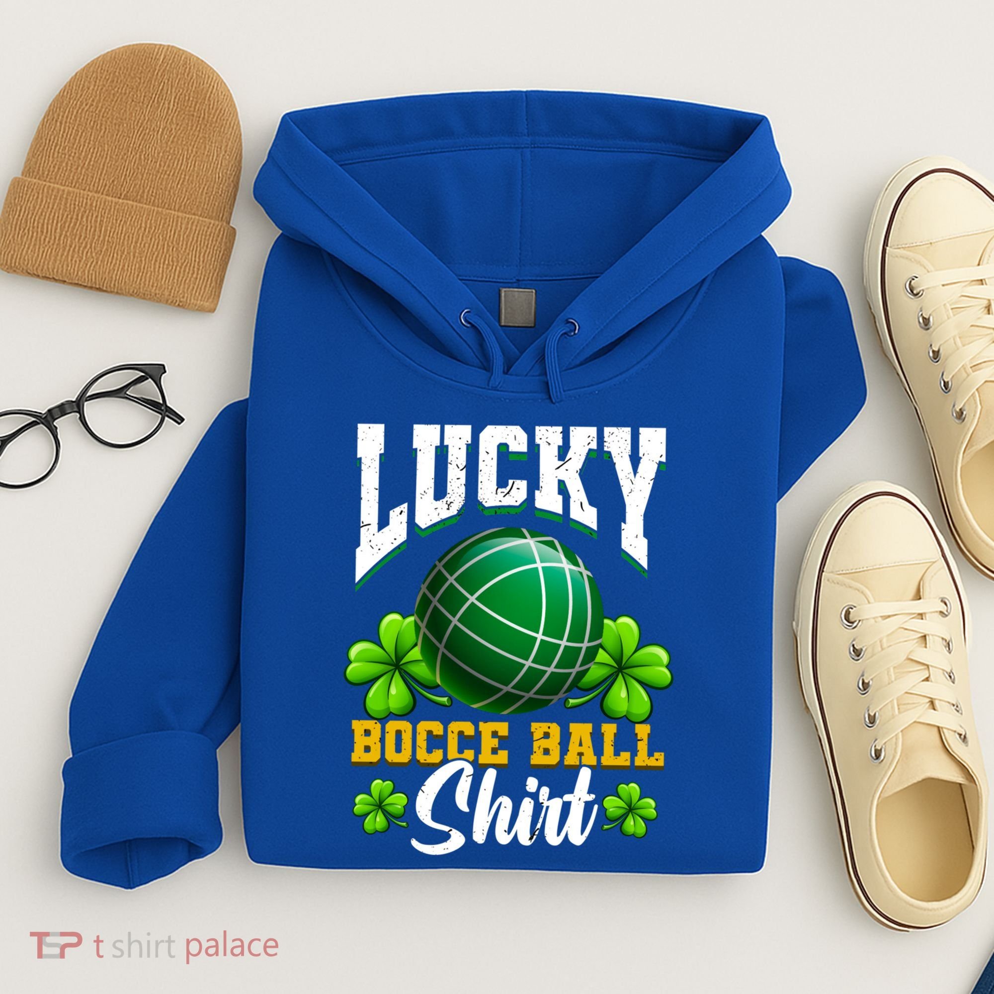 Lucky Bocce Ball Great Gift Italian Game Bocce Gift Hoodie