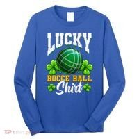 Lucky Bocce Ball Great Gift Italian Game Bocce Gift Long Sleeve Shirt thumb 0