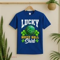 Lucky Bocce Ball Great Gift Italian Game Bocce Gift T-Shirt thumb 2
