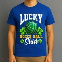 Lucky Bocce Ball Great Gift Italian Game Bocce Gift T-Shirt thumb 3