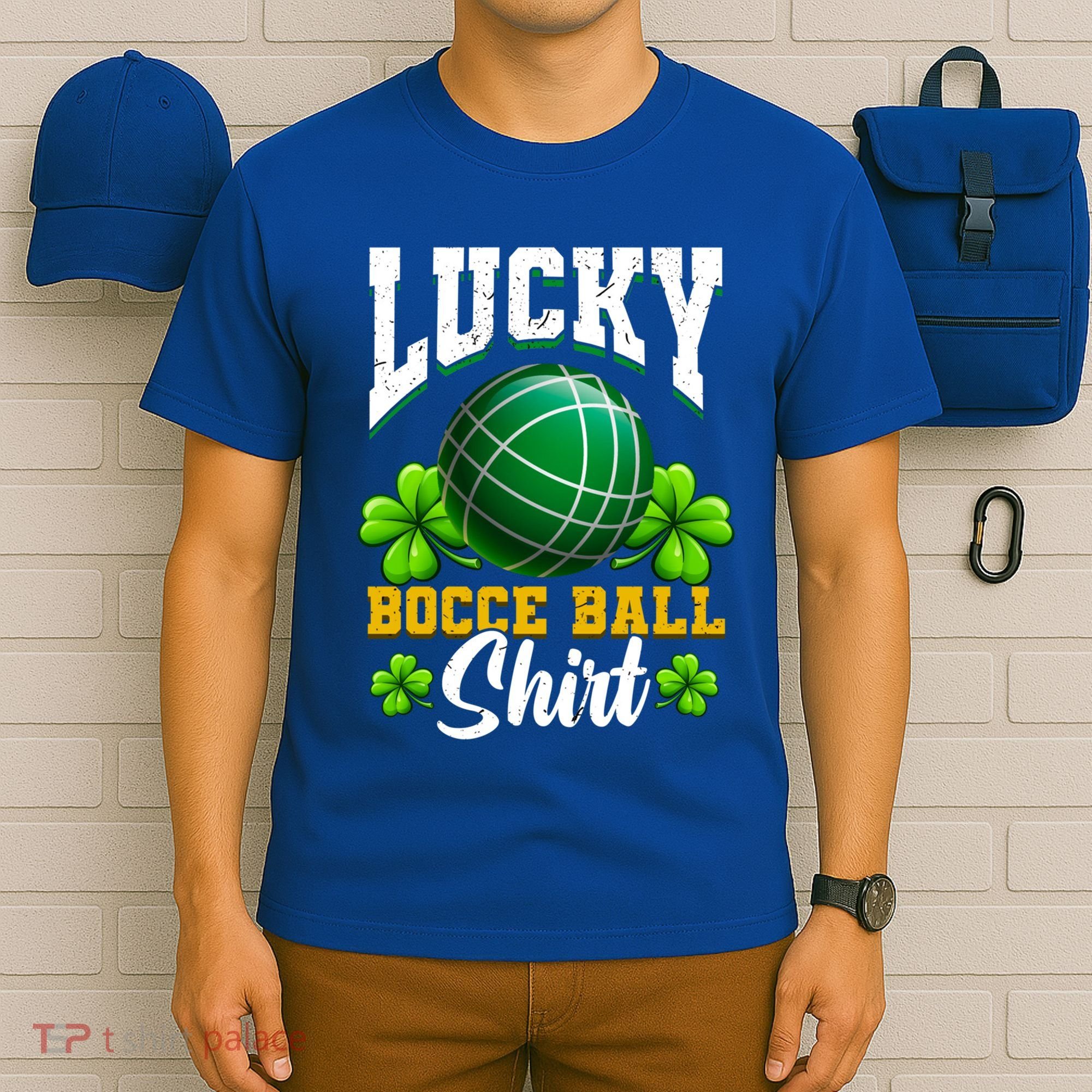 Lucky Bocce Ball Great Gift Italian Game Bocce Gift T-Shirt