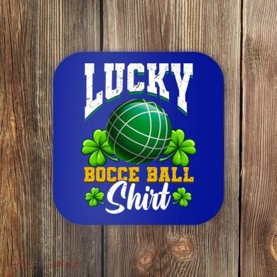 Lucky Bocce Ball Great Gift Italian Game Bocce Gift Coaster
