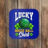 Lucky Bocce Ball Great Gift Italian Game Bocce Gift Coaster thumb 0