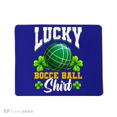Lucky Bocce Ball Great Gift Italian Game Bocce Gift Mousepad