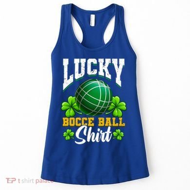 Lucky Bocce Ball Great Gift Italian Game Bocce Gift Women's Tank Top