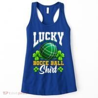 Lucky Bocce Ball Great Gift Italian Game Bocce Gift Women's Tank Top thumb 0