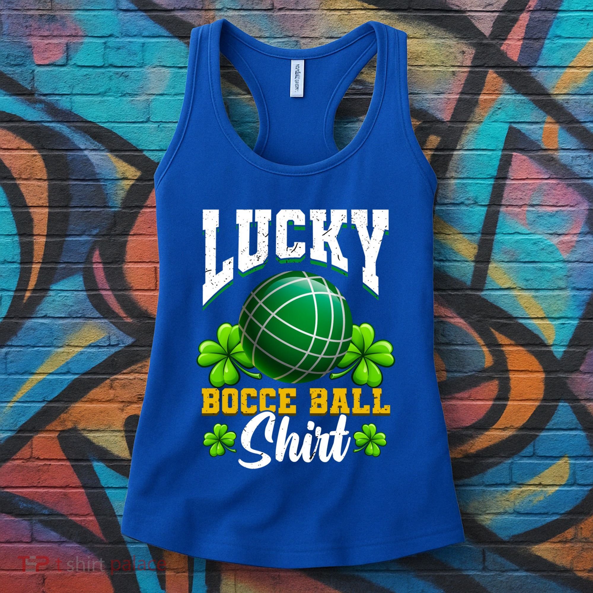 Lucky Bocce Ball Great Gift Italian Game Bocce Gift Women's Tank Top