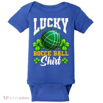 Lucky Bocce Ball Great Gift Italian Game Bocce Gift Baby Bodysuit