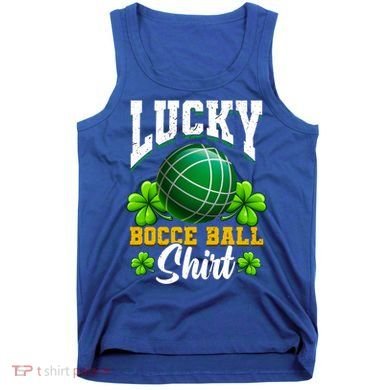 Lucky Bocce Ball Great Gift Italian Game Bocce Gift Tank Top