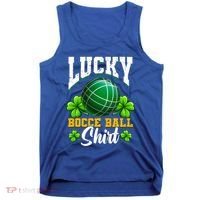 Lucky Bocce Ball Great Gift Italian Game Bocce Gift Tank Top thumb 0