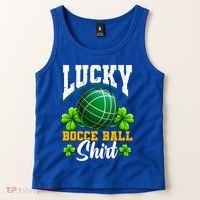 Lucky Bocce Ball Great Gift Italian Game Bocce Gift Tank Top thumb 2