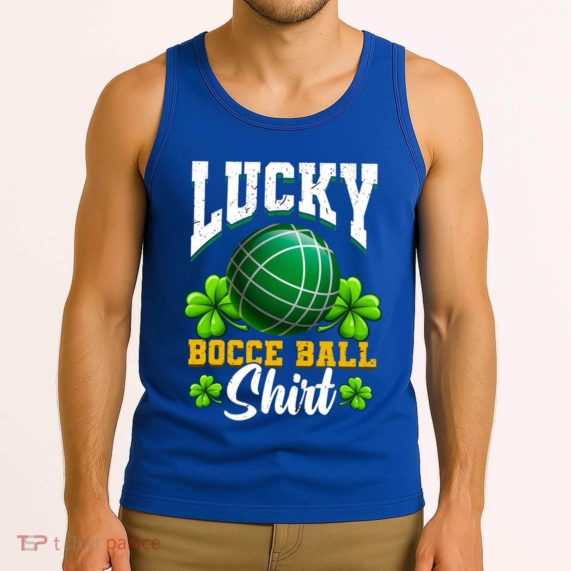 Lucky Bocce Ball Great Gift Italian Game Bocce Gift Tank Top