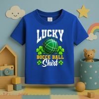 Lucky Bocce Ball Great Gift Italian Game Bocce Gift Toddler T-Shirt thumb 3