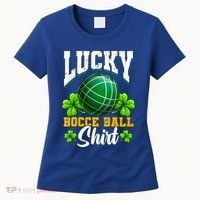 Lucky Bocce Ball Great Gift Italian Game Bocce Gift Women's T-Shirt thumb 0