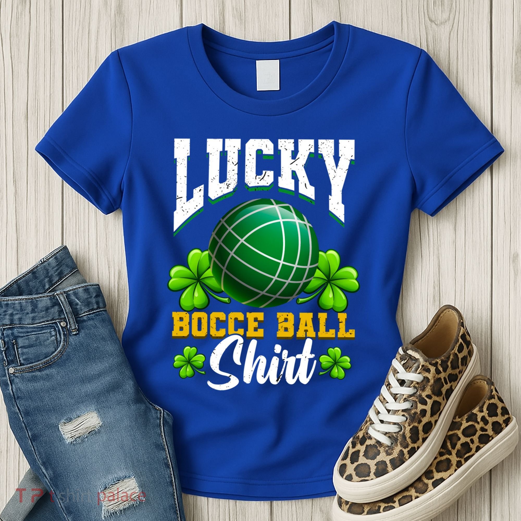 Lucky Bocce Ball Great Gift Italian Game Bocce Gift Women's T-Shirt
